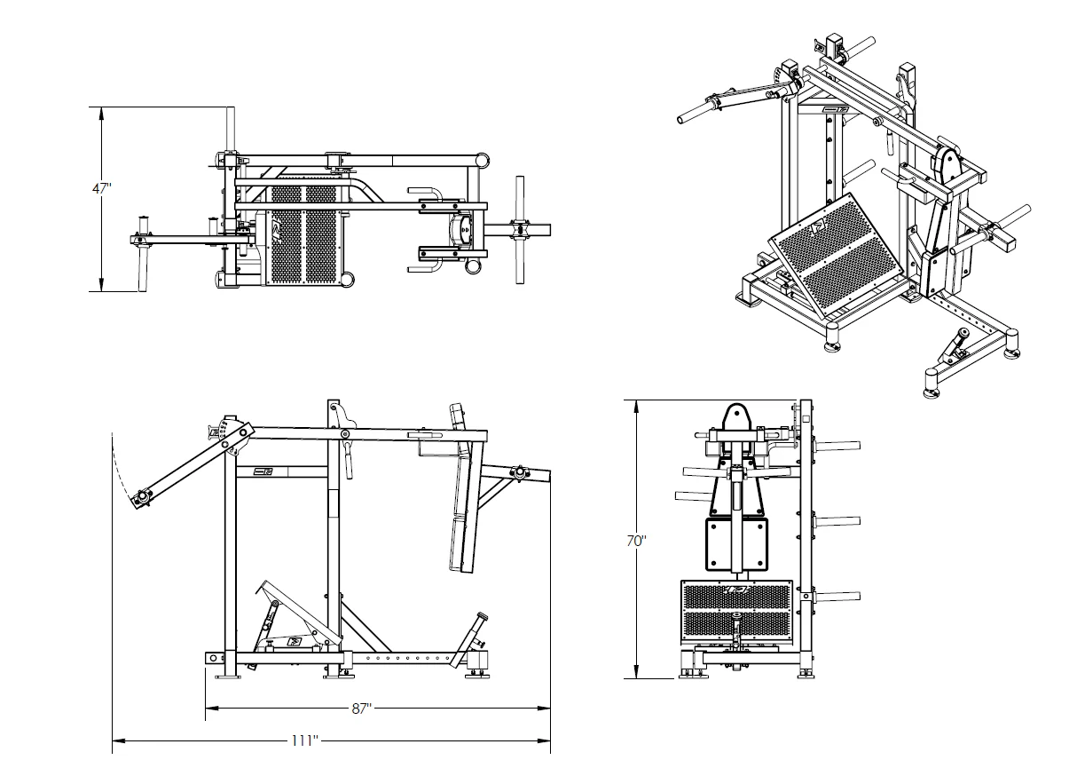 PLATE LOADED I Pendulum Squat - Image 2